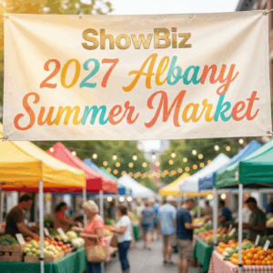 10’ X 20’ Albany Summer Market Booth Space, with pipe & drape: $300.00